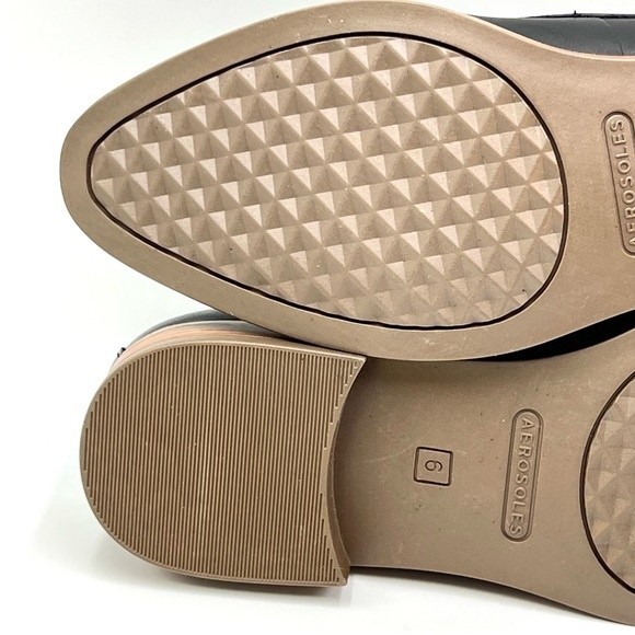 NEW Aerosoles Womens Size 6 Black Leather East‎ Side Slip On Loafers Shoes - Picture 9 of 12